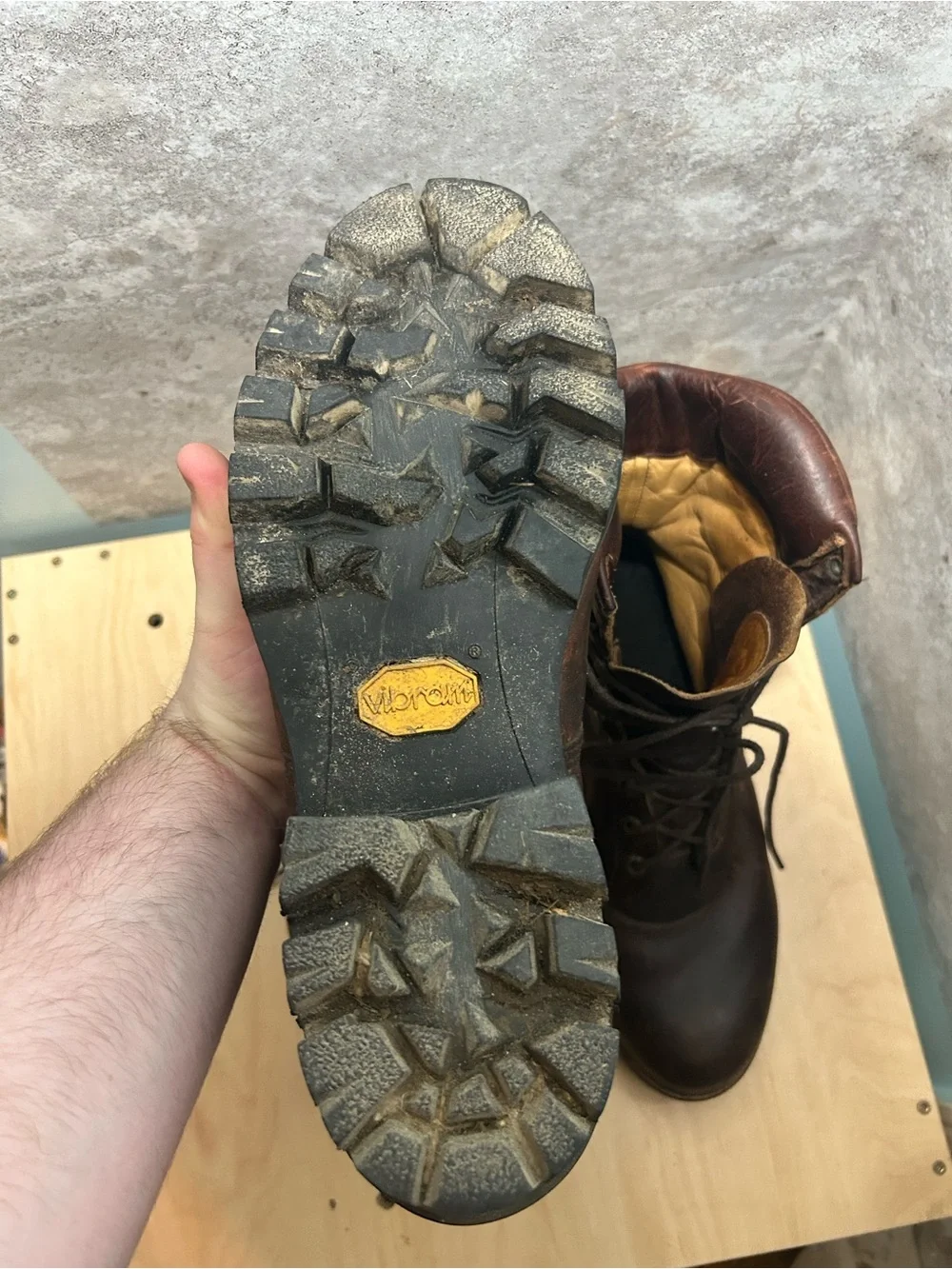 Vintage Chippewa Leather Logger Boots size 12 men’s